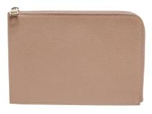 Louis Vuitton Taupe Leather Pochette Jour Clutch