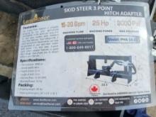 Skid Steer 3 Point Hitch Adapter, Landhonor, Unuse