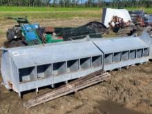 Galvanized Chicken Houses - 24 Stalls