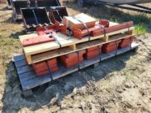 (24) 80lb Tractor Weights With Brackets