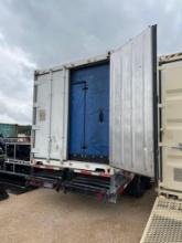 Mobile Freezer Mounted on 2015 Texas Pride 102"X25' Dual Tandem Trailer Freezer had 35XX HRS VIN