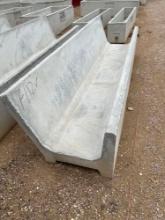 Unused Cox 10' Concrete J Bunk Feeders - ONE PER LOT