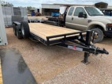 2024 Double A 83"X20' Equipment Trailer with Slide-In Ramps 2 - 7K Axles VIN 12080 MSO, $25 Fee Plus