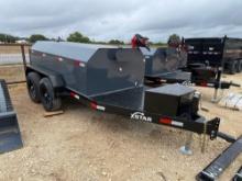 2024 Unused 990 Gallon X-Star Fuel Trailer with 12V Electric Pump 2 - 7K Axles VIN 39819 MSO, $25