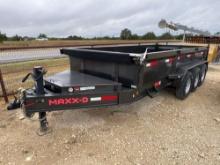 2022 Maxx-D 83" x 16' Bumper Pull Dump Trailer with Tarp and 24" Sides 3 - 7k Axles Spare Factory