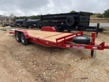 2024 Unused 83"X21' Double A Bumper Pull Tilt Trailer - 17' Tilt/4' Stationery 2 - 7K Axles Spare