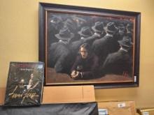 Fabian Perez Framed Limited Edition 3/200 35in tall 45in long w/ Collectors Hardback Book