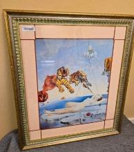 Framed Art COA 31in wide 36 in tall