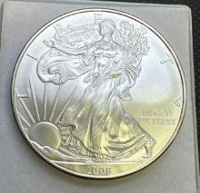 2008 American Silver Eagle 1 Troy Oz .999 Fine Silver Bullion Coin