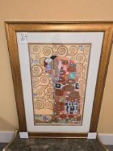 Klimt Framed Art 33in wide 48in tall