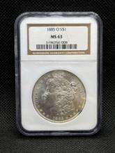 NGC MS63 1885-O Morgan Silver Dollar