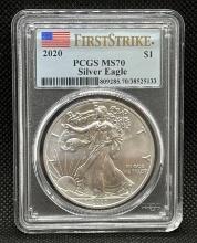 PCGS MS70 2020 1st Strike American Silver Eagle