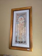 Alphonse Mucha Framed Art 59in tall 31in wide