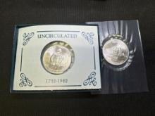 US Mint Uncirculated 90% Silver George Washington Half Dollars