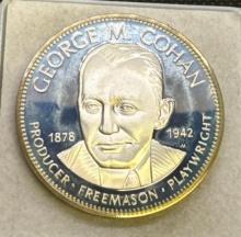 George Cohan Sterling Silver Proof Coin 27.42 Grams