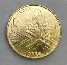 2002 Salt Lake 1/4 Oz 90% Gold Olympic $5 Coin