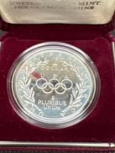 1988 US Olympic Proof 90% Silver Dollar With COA