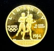 1984 US Olympic Gold $10 Coin 1/2 Oz