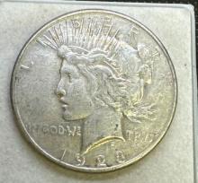 1923-S Silver Peace Dollar 90% Silver Coin 26.63 Grams