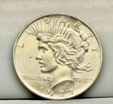 1922 PEACE SILVER DOLLAR 26.7g 90% Silver