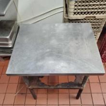 small stainless steel table