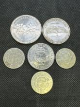 Mexican Coin Lot 72% Silver Coins 57.90 Grams