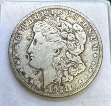 1921-S Morgan Silver Dollar 90% Silver Coin 26.58 Grams