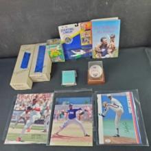 MLB collection autographed cards/photographs with COA Starting Lineup 93 Fleer NIP more