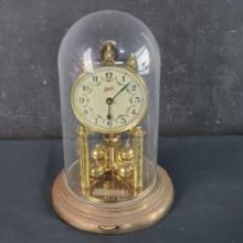 Vintage Rose Schatz Anniversary Dome Brass Clock