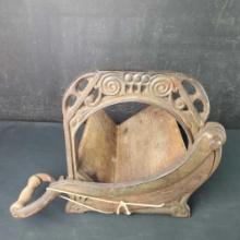 Antique countertop bread slicer