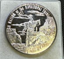 Sovereign Nation Of The Havasupai Tribe .999 Fine Silver Bullion 26.59 Grams