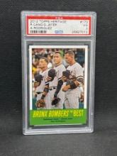 2012 Topps Heritage Cano Jeter Rodriguez PSA 3 Baseball Card