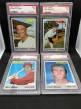 4 PSA 7 1970 Topps Baseball Cards Stan Williams Dave Boswell Max Alvis Paul Doyle