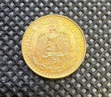 1945 Dos Pesos Gold Coin 1.66 Grams