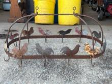 Metal Chicken Pot Rack