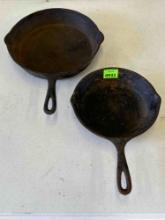 8 in & 10 in Cast Iron Skillets