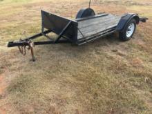 B- 10ft flatbed trailer