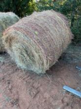 C- Blue stem, and Prairie hay