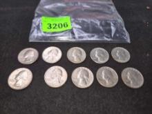 10-Washington, Bicentennial Quarters. All one Money.