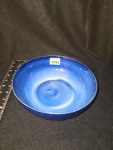 Fading Blue Design, Large Stoneware Serving Bowl.