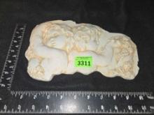 Angel Plaque, Hand Cast in Bonded Marble, Henry Feathers and Company, King of Prussia Pa.