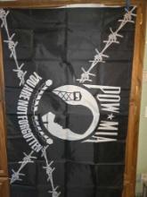 New 3x5, POW- MIA, You Are Not Forgotten Flag with Grommets.