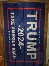 New 3x5, Trump 2024, Take America Back Flag with Grommets.