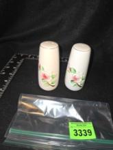 Set of Vintage , Rose Design, Prayer, Salt and Pepper Shakers.