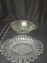 2- Vintage Cut Glass/Crystal Bowls. Both one Money.