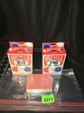 2- New Packs of Bycycle Poker Chips and 1 New Deck of Cards . All one Money.