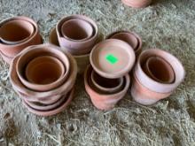 Clay planter pots