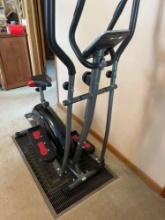 Cardio dual trainer exercise machine