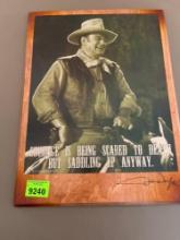 Wall decor of John Wayne