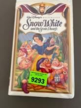 Walt Disney, Snow White, and seven dwarfs VHS